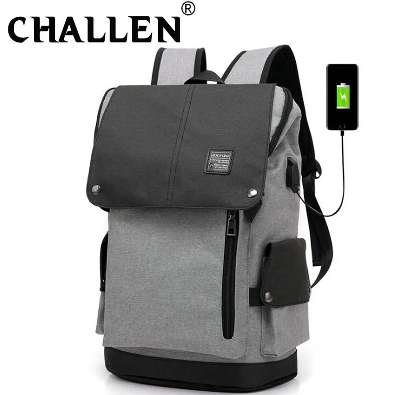 Novi Poslovni Muški Ruksak za punjenje putem USB-a, ruksak za laptop velikog kapaciteta, Prometne Studentska Školska Torba C45-23
