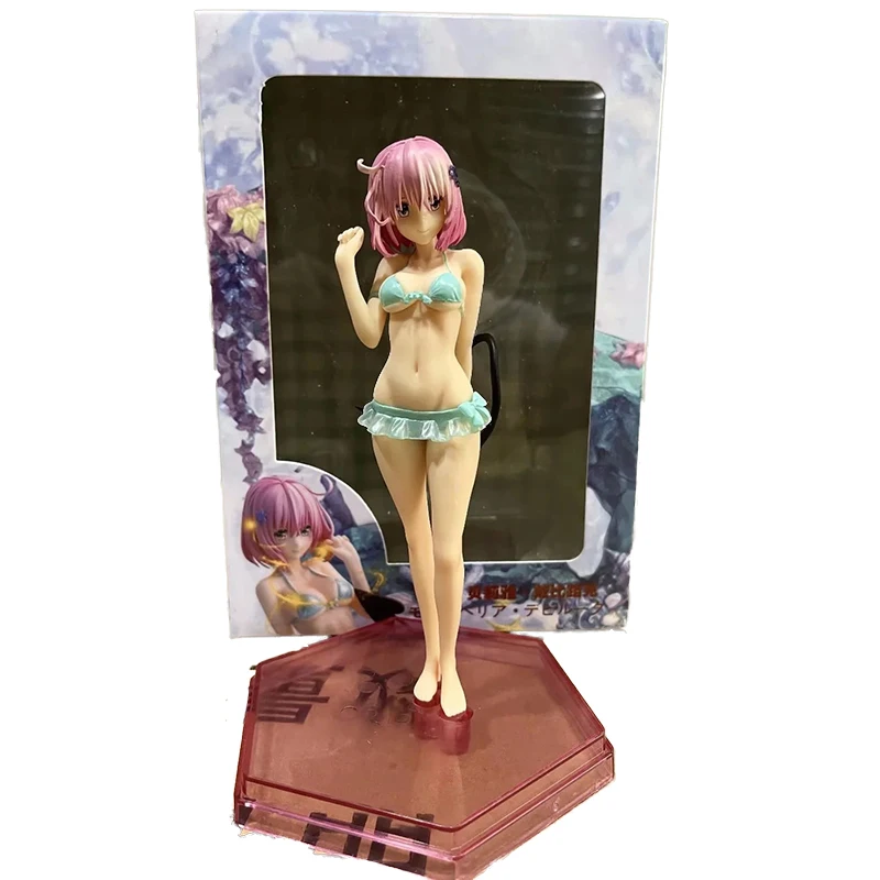 Kawaii To LOVE Japan Anime Lik PVC Igračke 18 cm Momo Belia Deviluke kupaći Kostim Bikini Seksi Lutke Soba Dekor Poklon za Dječake