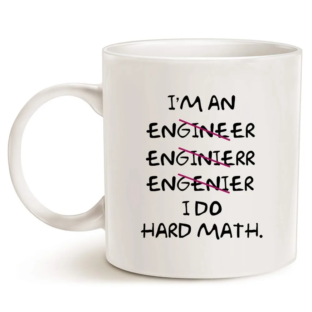Božićni pokloni Smiješno kava mugs Krivo Sam inženjer radim složenu matematiku - Najbolje motivirajuće i nadahnuća i darove, bijela 11 O