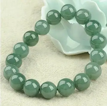Prirodna ulja klase A, zeleni smaragd i narukvice od perli ženski 10 MM sretan žad narukvice od perli, nakit