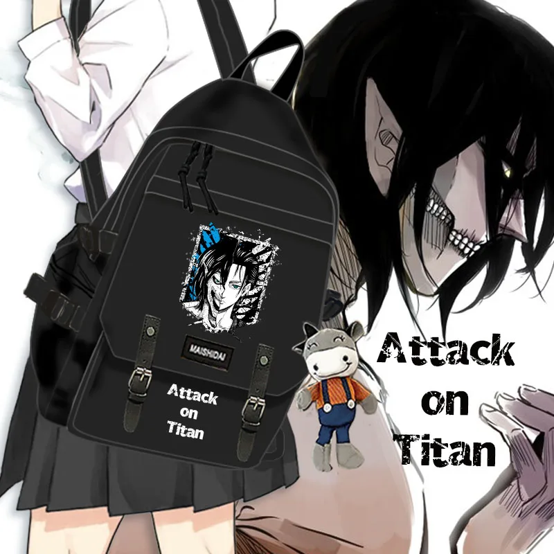 Anime Napad na Titans Levi Ackerman Ruksak Velikog Kapaciteta, Školski Ruksak, Torba za Laptop, Torba na Ramenu, Moderan Studentski Ruksak, Cosplay