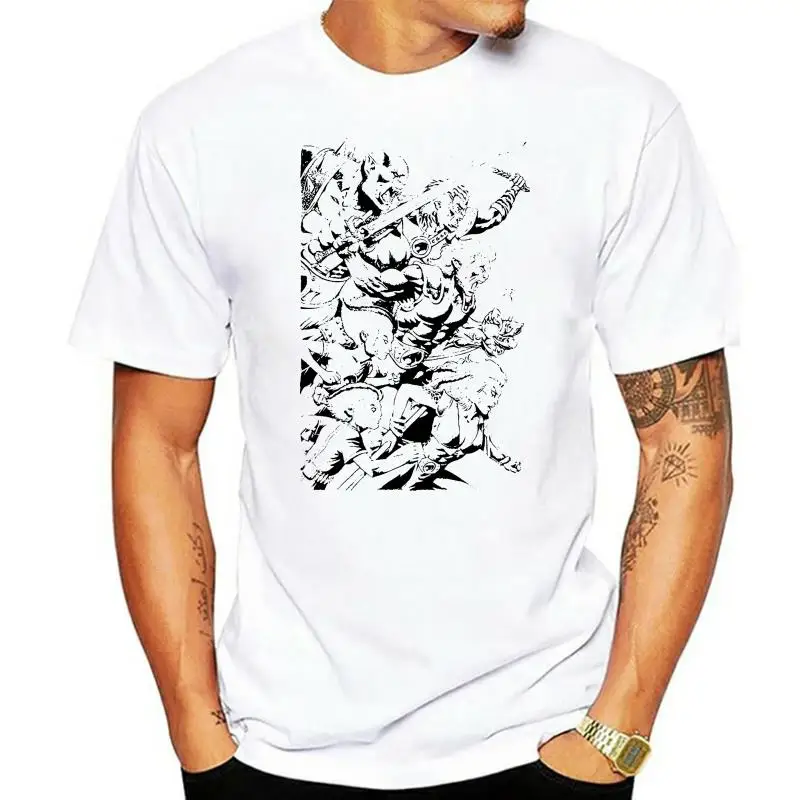 Brain Dump Tees Thundercats Bijeli t-shirt Slobodan Pamučne majice Za Muškarce Cool Majice Majice