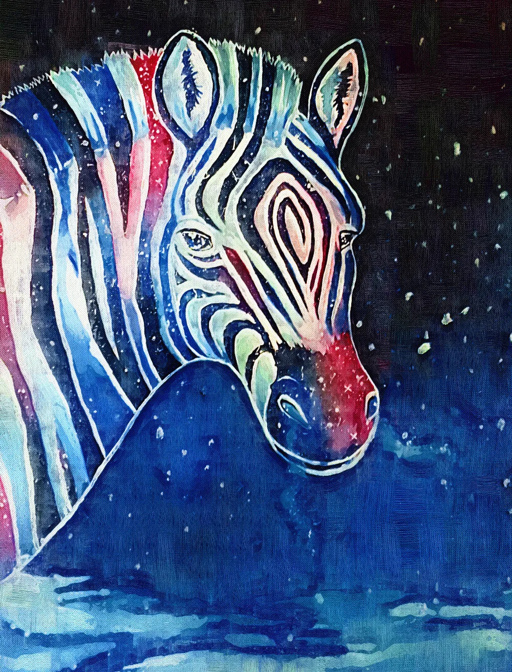 5d DIY Šarene Zebra Diamond Slikarstvo Životinje Puni Okrugli Vez Mozaik Umjetničke Slike po Brojevima Rhinestones Ukras Kuće