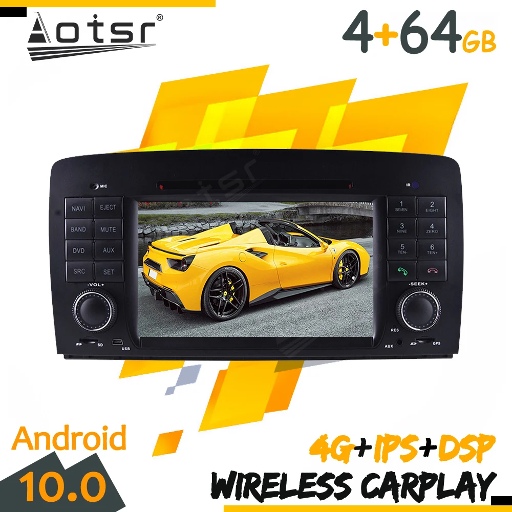 Android 10 Магнитола Магнитола Auto Za Benz R W251 2006 2007-2012 GPS Navi Media Player Stereo Авторадио Carplay Glavna jedinica