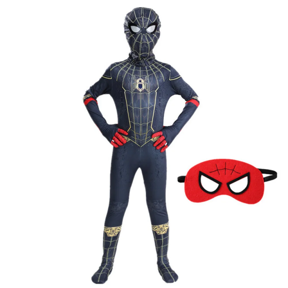 Veliki Film Spiderman Peter Parker Crni Kostim Čovjeka-Pauka, Body Superheroja, Odijelo Od Spandex, Karnevalske Kostime Za Halloween, College
