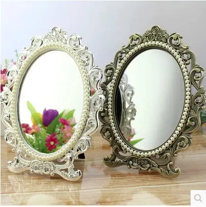 mala ogledala za šminkanje, stajala ogledalo, dame stol, ogledalo za ladice, starinski espelho maquiagem espejos specchio miroir J014