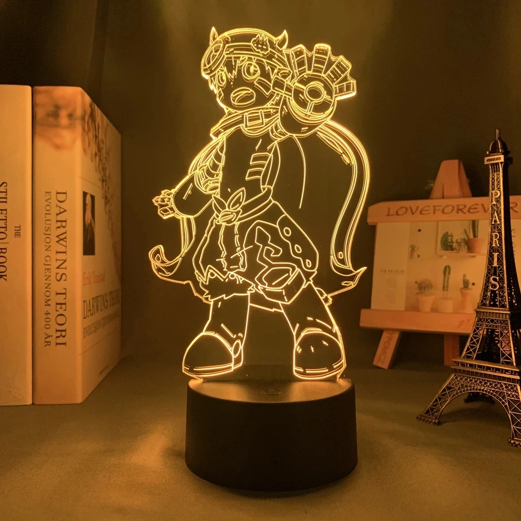 3d Led Svjetiljka Anime Učinjeno u Bezdan za uređenje Spavaće sobe noćno svjetlo Dječji rođendanski Poklon Manga Stolni 3d Lampa Učinjeno u Bezdan