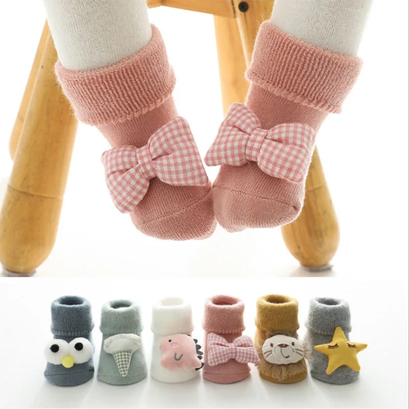 Zimske Plus, Pamuk, Topla Dječje Čarape, Tople Čarape Za malu Djecu, Čarape za Djevojčice i Dječake, Čarape za 0-3 Godine