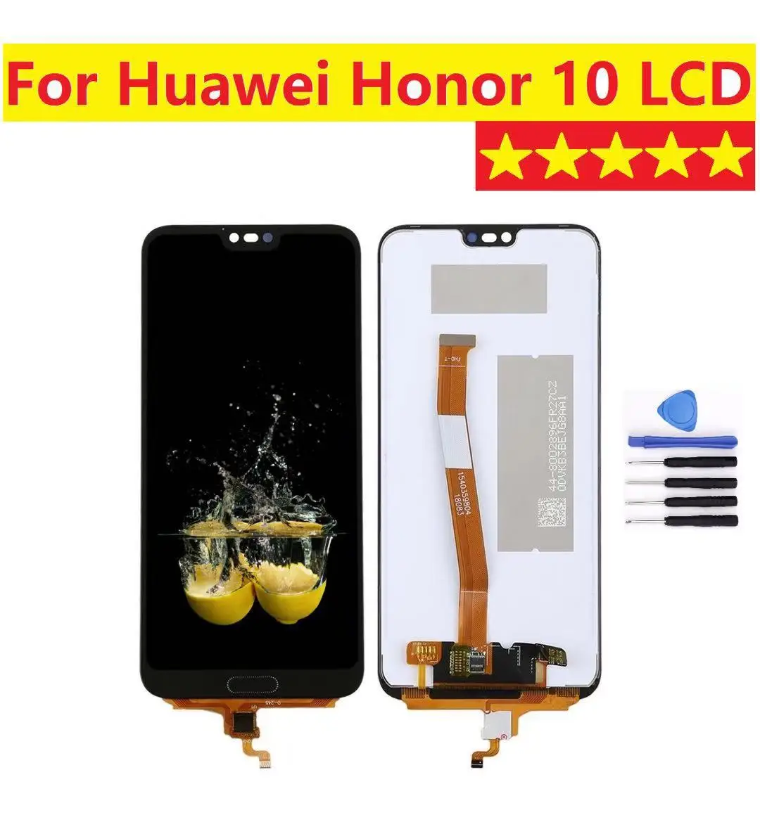 Za Huawei Honor 10 zaslon osjetljiv na dodir za Huawei Honor 10 LCD zaslon bez otisaka prstiju, pogodan za Col-L29