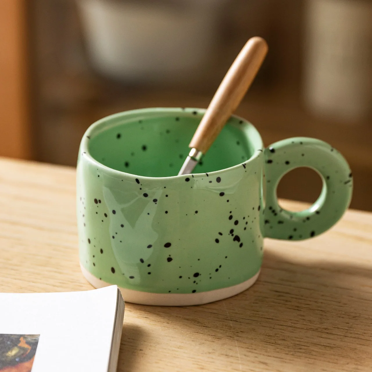 Jednostavne Modne Kava Mugs Za Doručak, Kreativno Prometna Bubalo U Japanskom Stilu, stakleno Keramička Elegantan Bubalo Koffie Kopjes, suđe za Kuhanje / DI50BZ