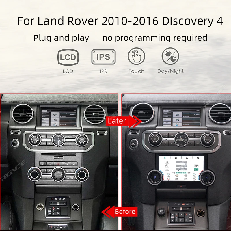 Plug and play ploča ac Klima Control 7 LCD zaslon zoll Bildschirm za 2010-2016 Land Rover Discovery 4 LR4 (l319)