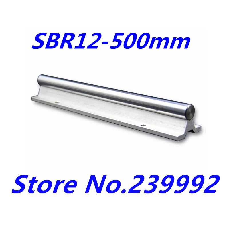 SBR12 500 mm Promjer 12 mm, Dužina 500 mm za okrugle linearne vodilice potporne tračnice za detalje CNC (samo linearnih vodilica)