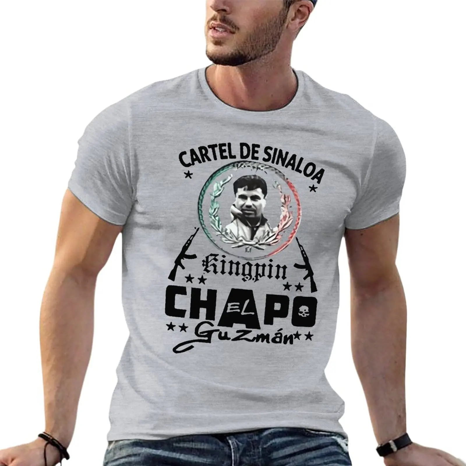 El Chapo Guzman Meksički Narko Оверсайз Majica Branded Muška Odjeća 100% Pamuk Ulica Plus Size Top Majica