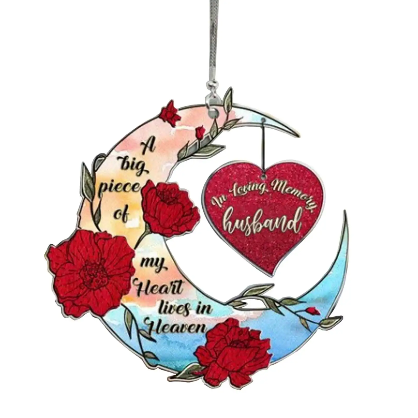 Spomen Ljubav Srce Draperije Valentinovo Ruža Privjesak Nakit Spomen Slikano Akril Dekoracije Za Vjenčanja I Kuće