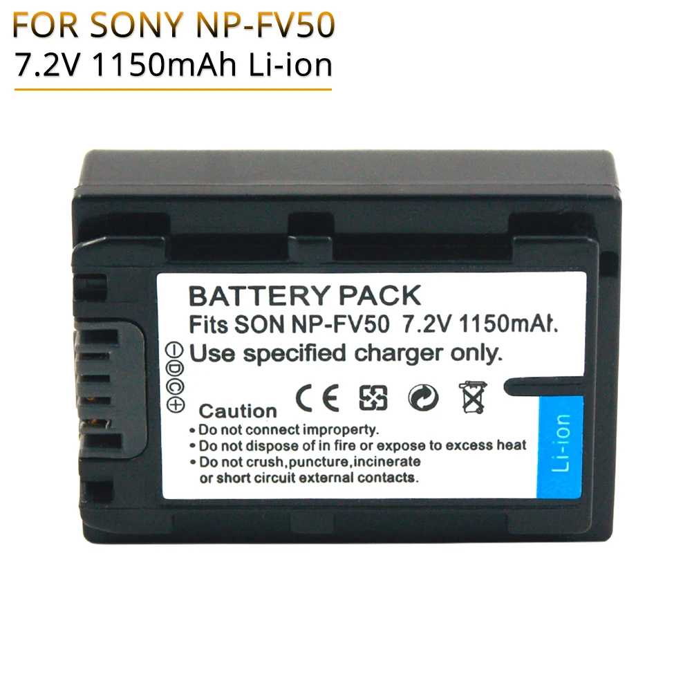NP-FV50 NP FV50 FV70 FV90 NPFV100 FV120 Punjive Digitalna Kamera Baterija 1150 mah za Sony DVD HDR DCR SR HC Serija Baterije