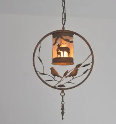 Ptica Viseće Svjetiljke kreativni moderna svjetiljka blagovaonica lampa jednostavan američki sjeverni viseći svijećnjak plu80251