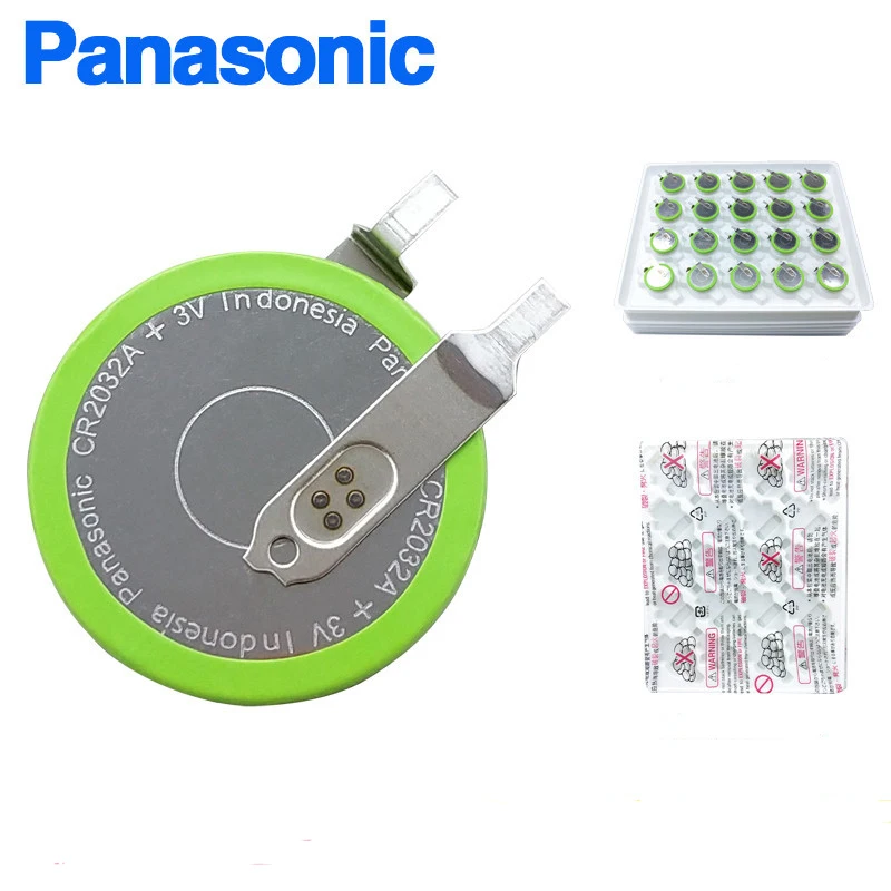 2 kom./lot Panasonic CR2032A 3 U auto guma pritisak baterija otporan na visoke temperature tipka za novac baterije ćelije CR2032A/VENTILATOR