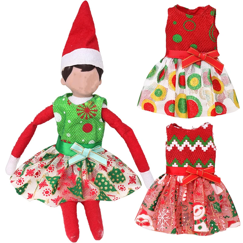 Božić Elf Doll Snjegović Dress Scarf Skirt Baby Toy Accessories Božićni Dar igračke pribor pribor za lutke блайз