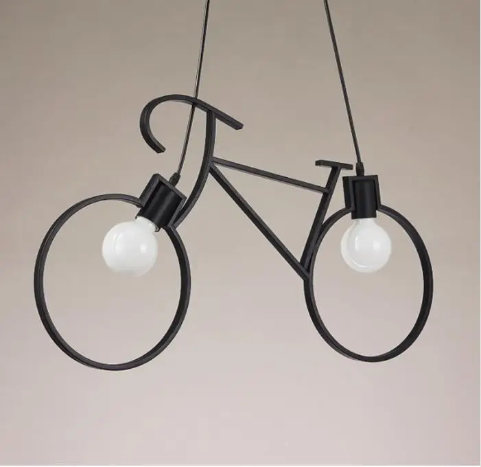 Vintage Luster Iron Bicikl identitet Kreativni Visi Lampa E27 110 v - 240 v LED Držač Žarulje Edison Za Dom/Blagovaona