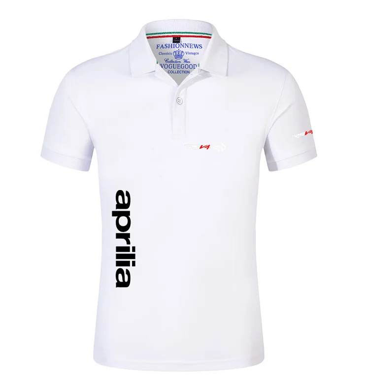 Muška Polo majica od Pamuka 2022, Prozračna Casual Majica Kratkih Rukava za Teniske Majice APRILIA Golf