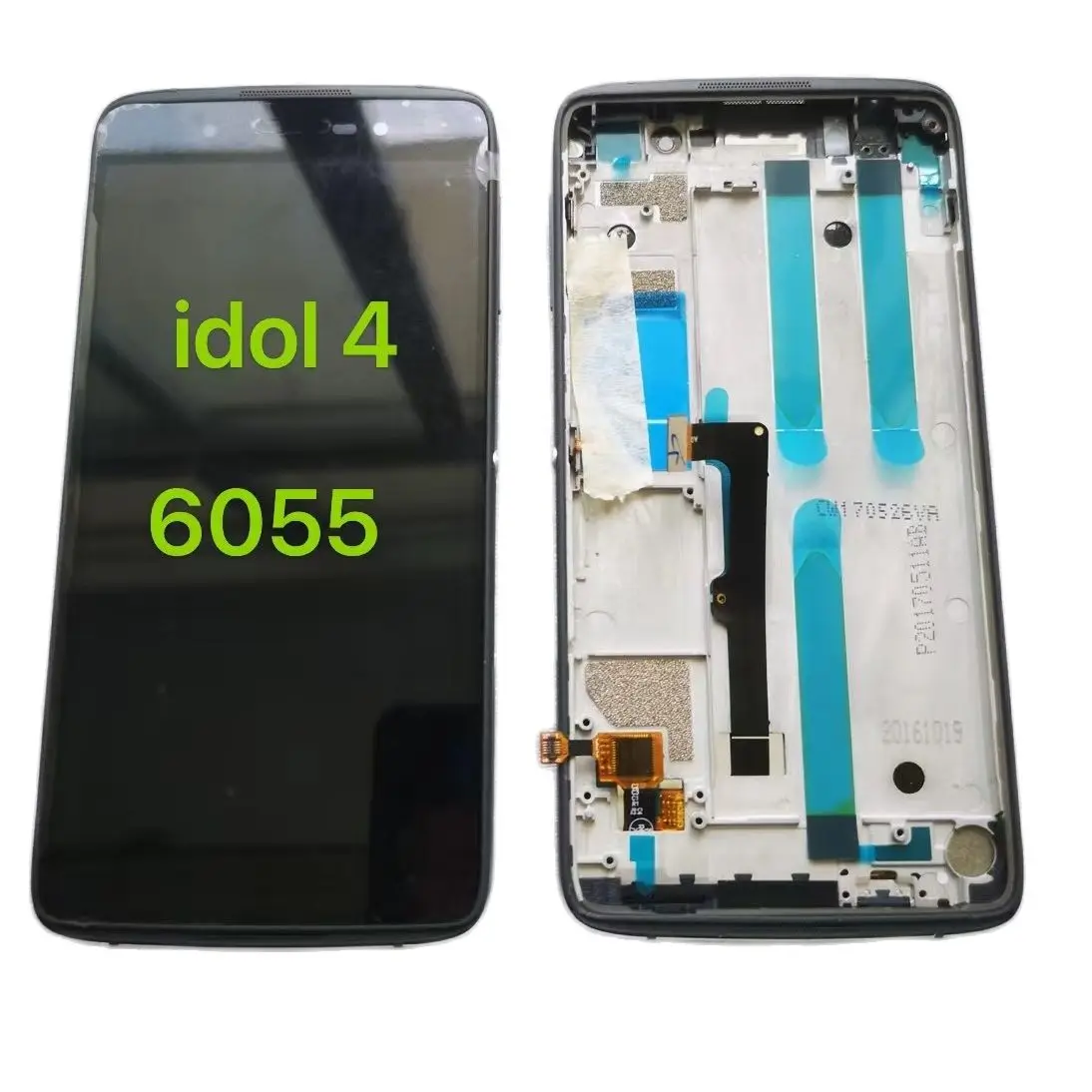 LCD zaslon Osjetljiv na Dodir Za Alcatel One Touch Idol 4 LTE 60556055Y 6055B 6055K 6055H OT6055 Digitalizator Sklop Zaslona S Okvirom