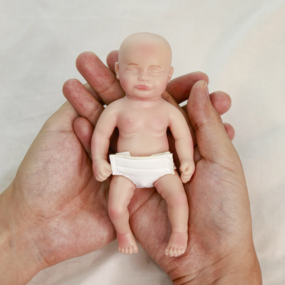 6 cm 15 cm Mini Reborn Baby Doll Tijelo Puni Silikonska Realno Umjetnička Igračka Lijep Svijetao Dječak Djevojčica Lutka Igračka DIY Topla Rasprodaja 2022