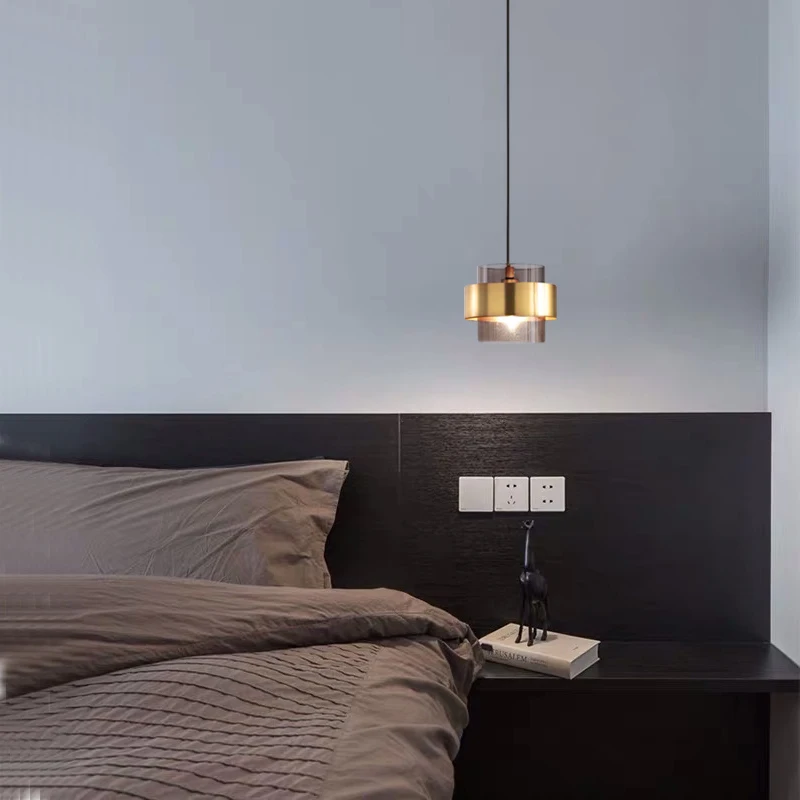Jednostavan svjetlo luksuzne male viseće svjetiljke noćnim ormarićima za spavaće sobe, restoran i bar shop odjeće Skandinavski viseći svijećnjak