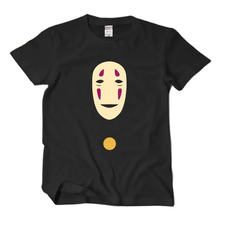 Unisex Anime Spirited away Žaba Majice od čistog pamuka majica punk-rock Crtani film Bez gledanja slobodna majica t-shirt majice