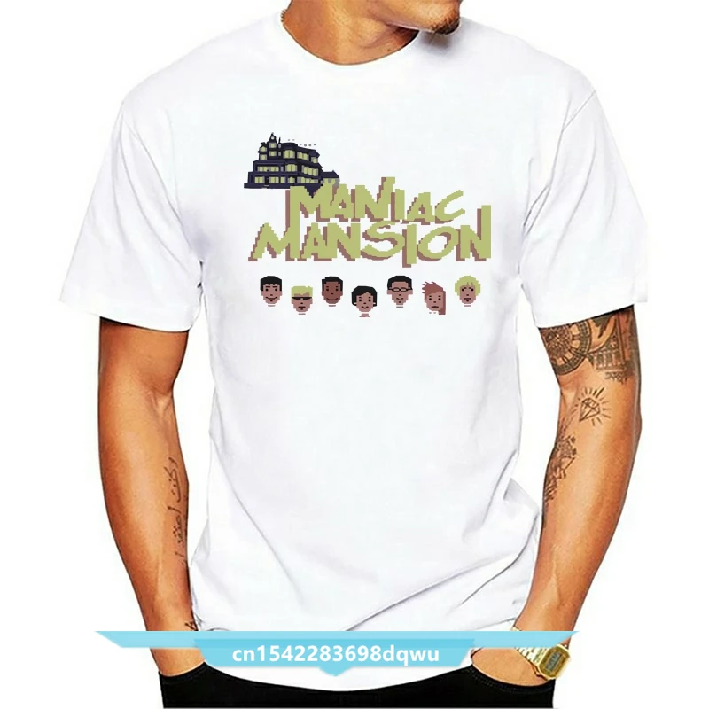 Zabavna Igra t-shirt [C64]- Manijak Mansion Shirt Majica Muška Majica