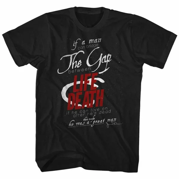 James Dean Život i Smrt Crna Odraslog t-Shirt