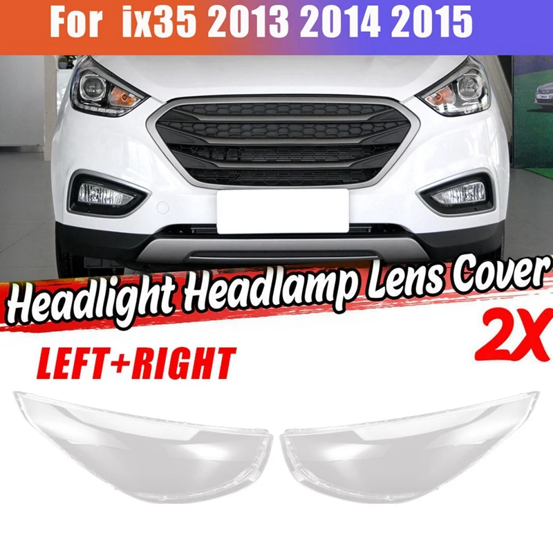 Sa strane za Hyundai Ix35 2013 2014 2015 Poklopac Objektiva automobilska Svjetla Glavnog Svjetla Abažur Žarulje Prednjeg Svjetla Poklopac Kućišta