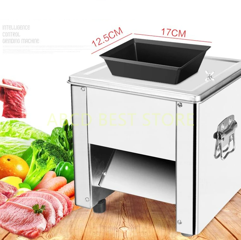 Poslovni Mašina od nehrđajućeg čelika za rezanje mesa, stroj za rezanje mesa 150 kg / h, 850 W, mesna овощная kobasica, krumpira Rezač