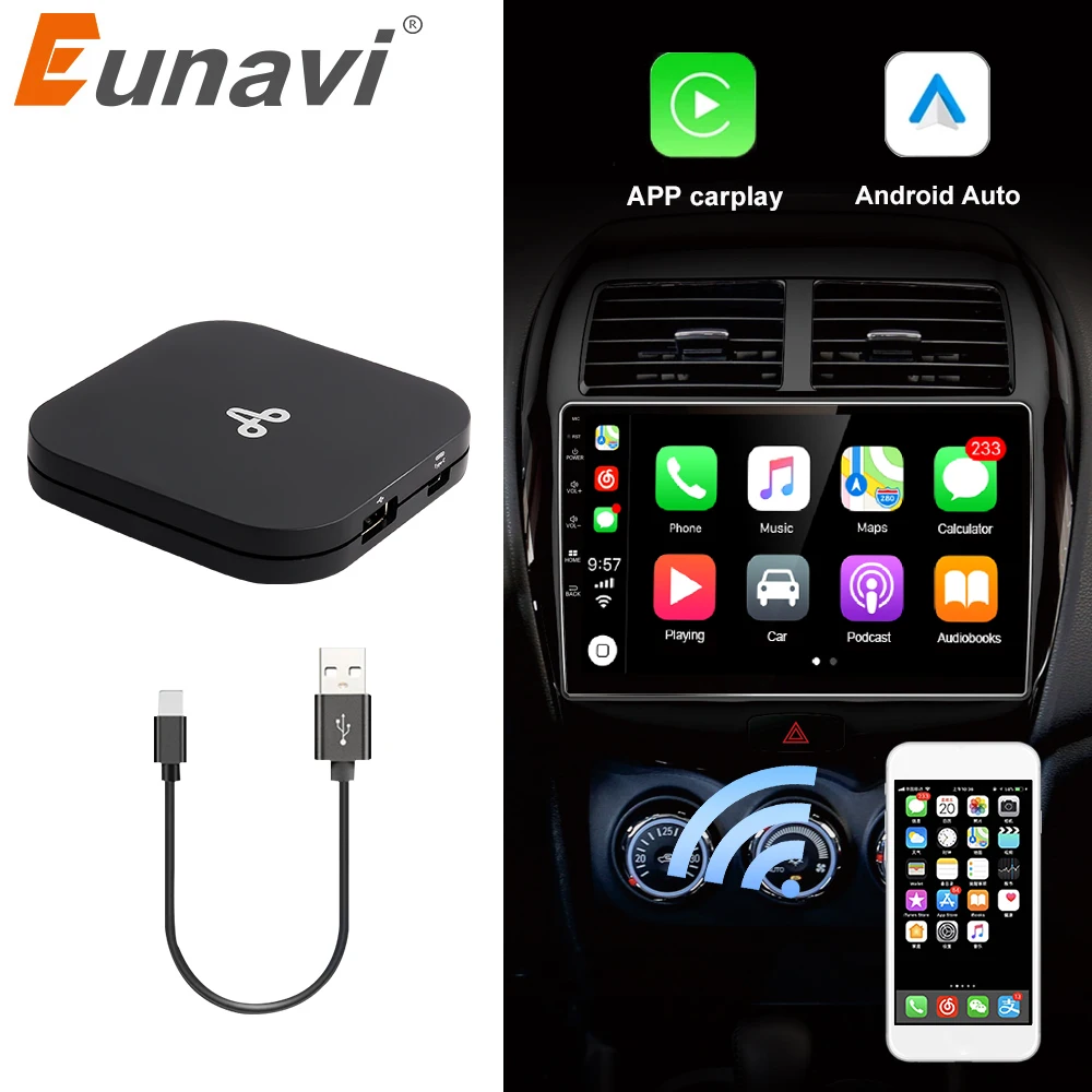 CarPlay/Android Auto Aktivator Ključ Carplay Za IOS, Android Sustav Ekran Smart link Podrška Slr veze IOS 14 Karta Glazba