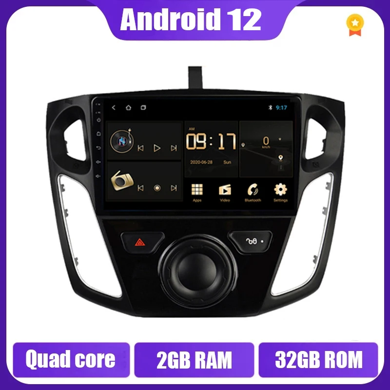 2DIN Android 12 Auto Radio Za Ford Focus 3 Mk 3 2012-2017 GPS Navigacija Plyaer Auto Media Player Glavna Jedinica WiFi