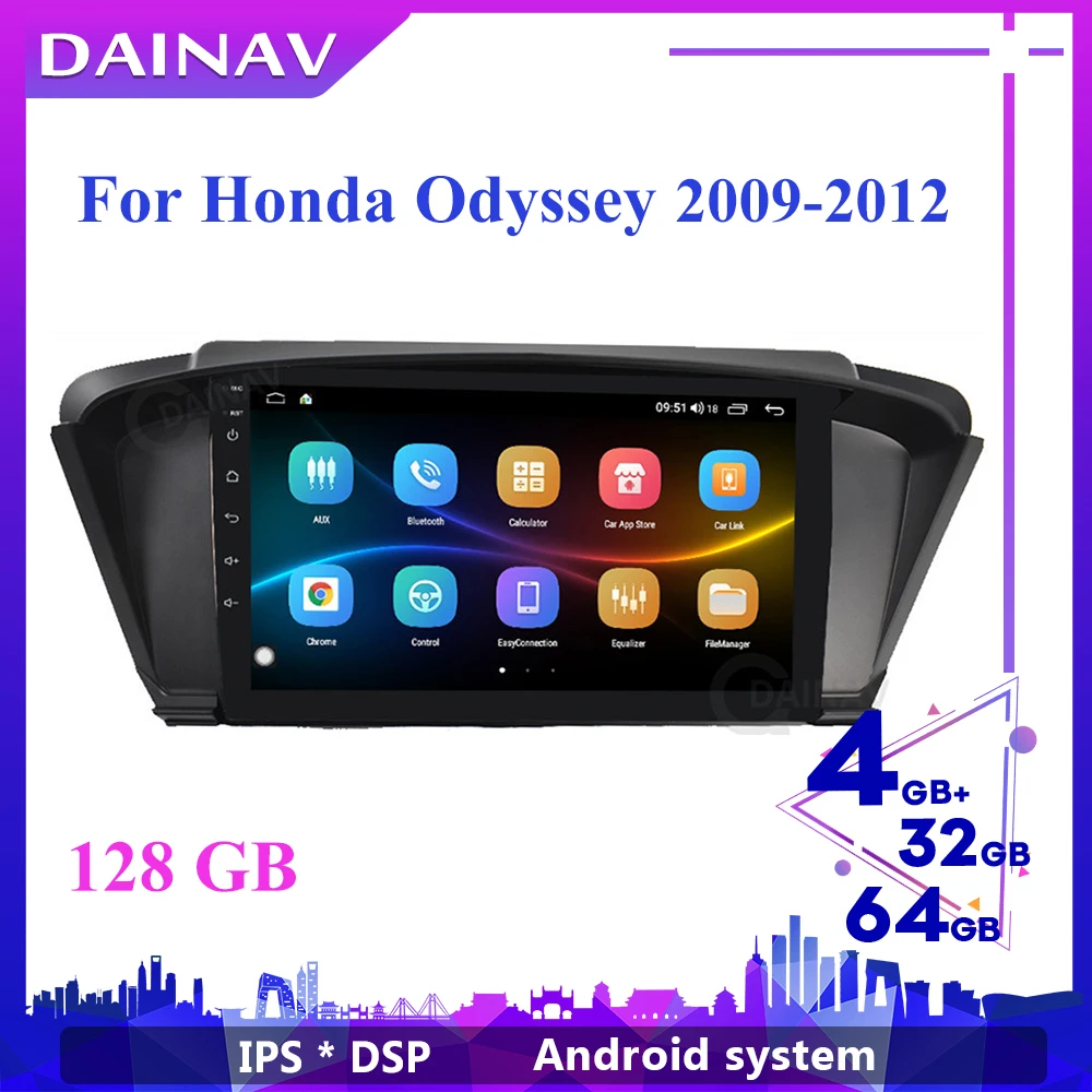 Auto Стереоприемник 2 Din Android Za Honda Odyssey 2009 2010 2011 2012 2013 2014 Auto Radio Multimedijalni DVD player, GPS Navigacija