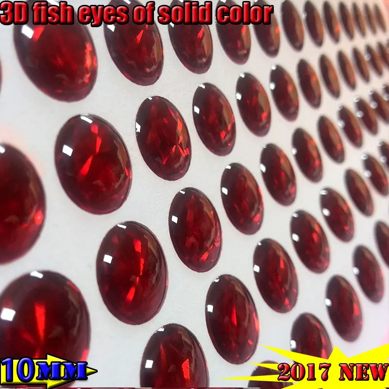 2017new umjetna 3d riblja mamac oči broj: 800 kom./lot puna boja: crvena