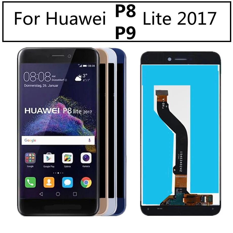 5,2 inča Za Huawei P8 lite 2017 LCD Zaslon Osjetljiv na Dodir Digitalizator Senzor Sklop za Honor 8 Lite 2017 PRA LA1 LX1 LX3 LCD zaslon