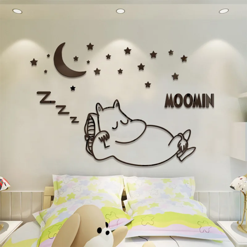 Crtani anime trodimenzionalni 3d naljepnice za zid dječje sobe spavaća soba noćni naljepnice