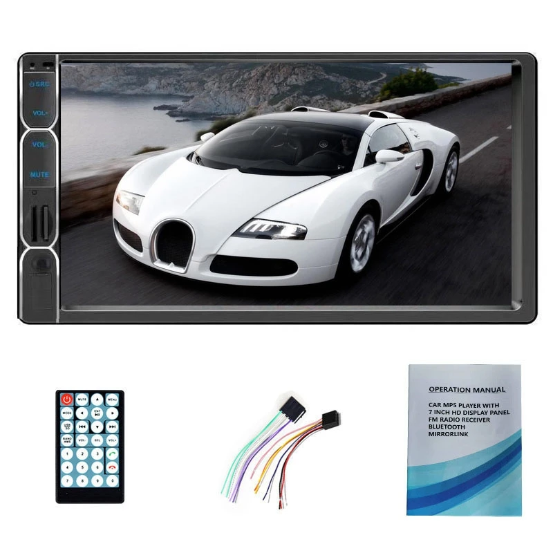 Dupli 2 Din 7-inčni Auto Stereo MP5 Bluetooth Touch USB Slr link Za GPS 7033