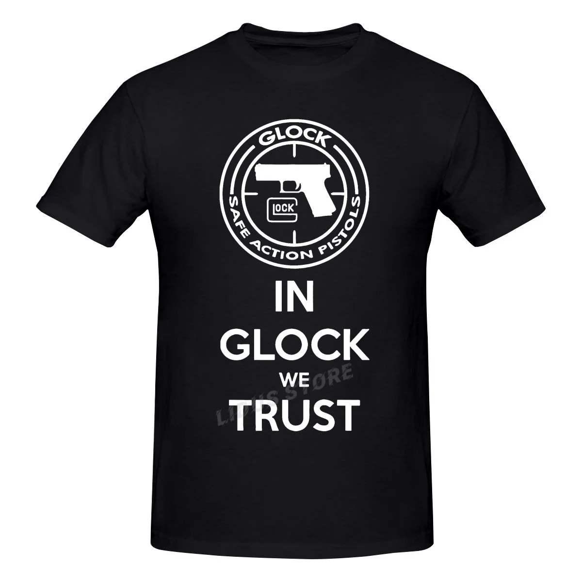 2022 Moda Slobodno vrijeme Pištolj Glock SAD Logo majica Harajuku Ulica 100% Pamuk Grafika Majica Marke Majice Majice