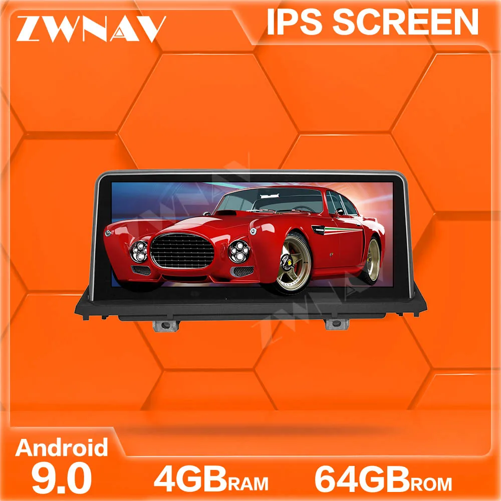 4 + 64G auto Media Player Za BMW X5 X6 2013 Android 9,0 zaslon osjetljiv na dodir GPS auto navigacija Video Audio Radio stereo BT glavna jedinica