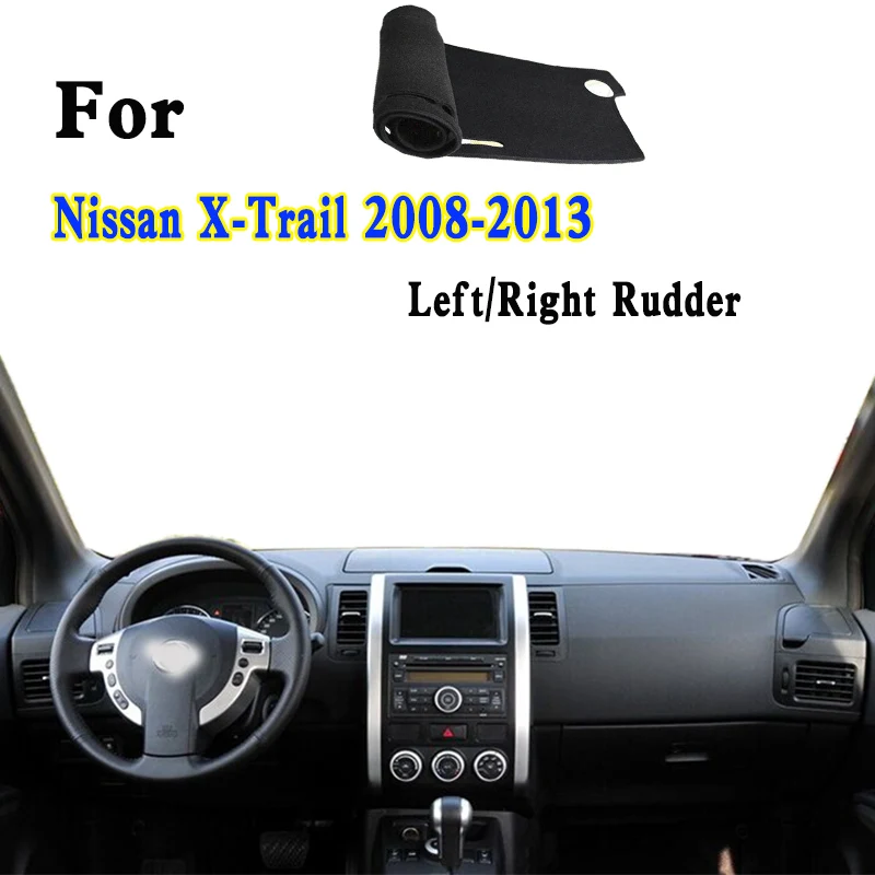 Za 2008-2013 Nissan X Trail II T31 Auto-Stil Dashmat Poklopac nadzorna ploča Nadzorna ploča Izolacija Zaštitna Maska Ukras