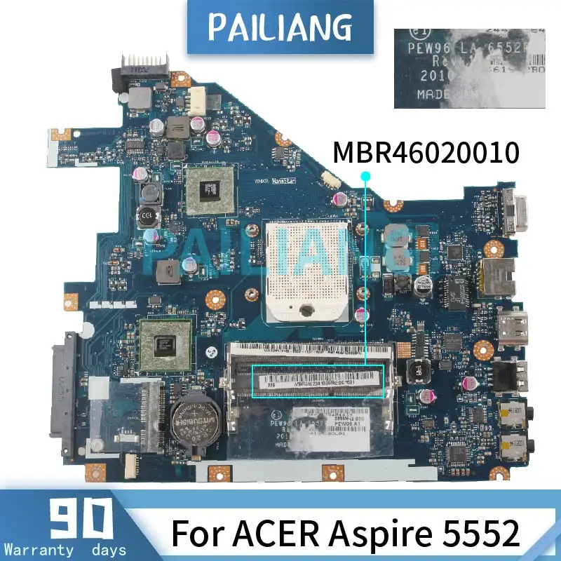 PAILIANG Matična ploča Za laptop ACER Aspire 5552 Matična Ploča LA-6552P MBR46020010 DDR3 tesed