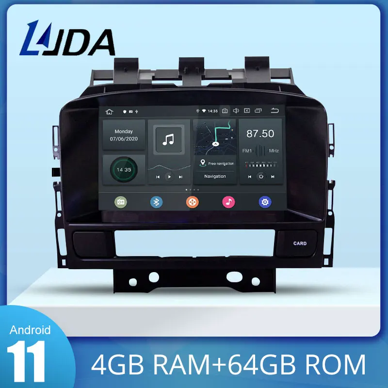 LJDA Android Auto DVD Player Za OPEL ASTRA J 2010 2012 GPS Navigacija Автоаудио 4G + 64G WiFi 2 Din Auto Radio DSP Mediji