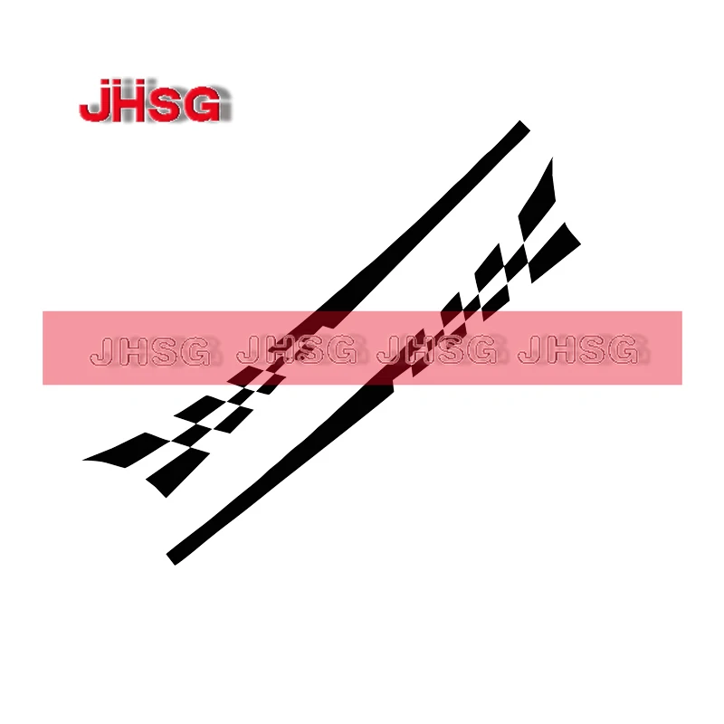 JHSG Obostrano Naljepnica Utrke Pruge Kamuflaža Auto Roba Auto dijelovi Vodootporne PVC Naljepnice Personalizirane Postavke
