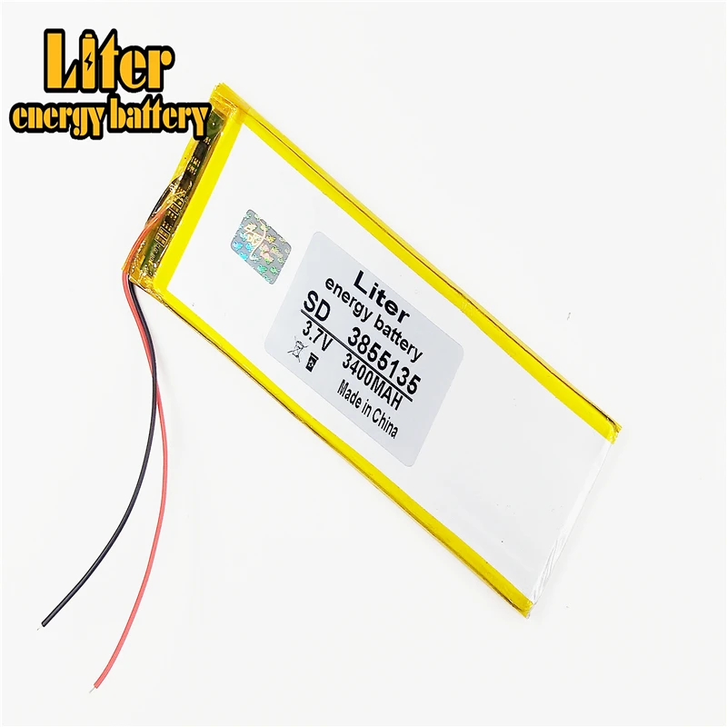 3,7 Na 3400 mah (polymer li-ion baterija) Litij-ionska baterija za tablet PC 7 cm 8 cm 9,7 cm 10,1 inča [3855135]