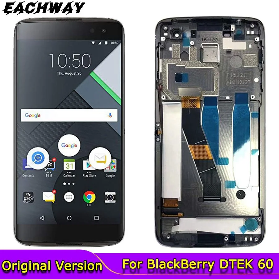 Za Blackberry Dtek60 LCD Zaslon Dtek 60 Zaslon Osjetljiv na dodir Ekran Tableta Skupštine Dijelovi Za Auto Za 5,5 