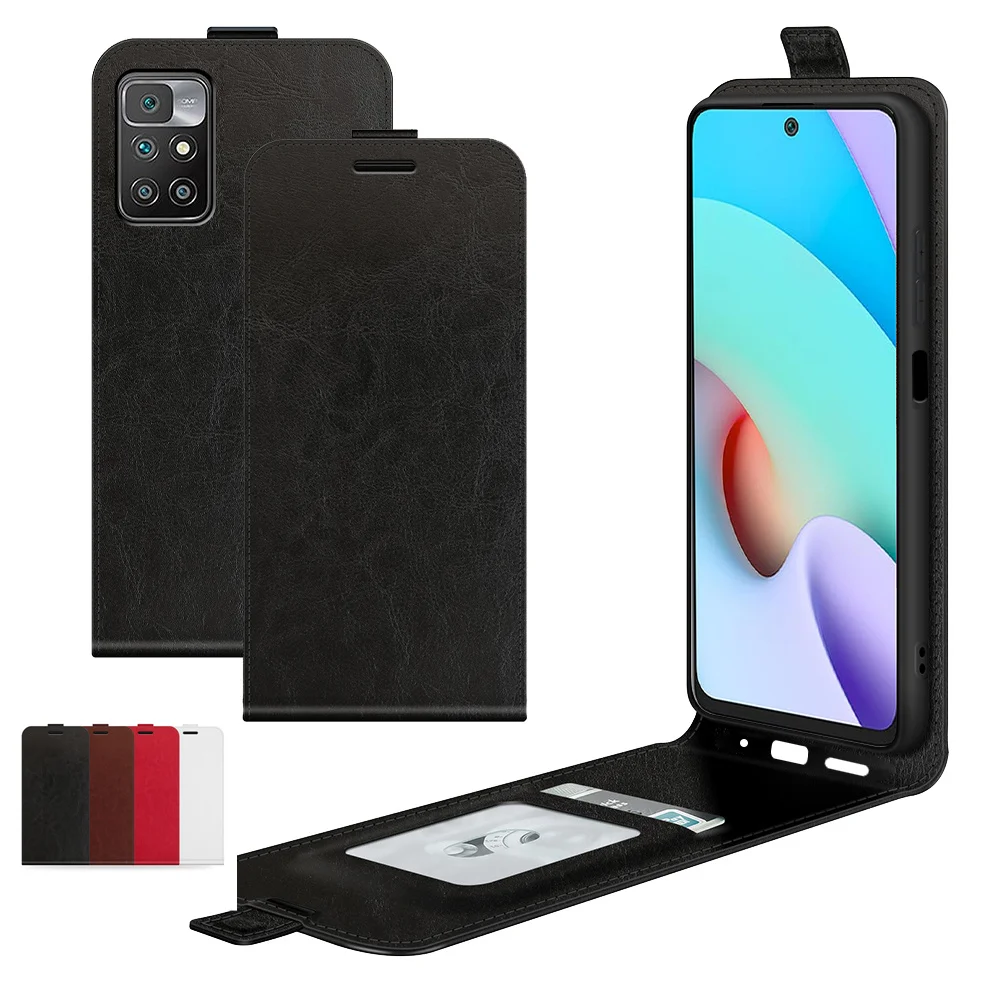 Vertikalni Flip torbica Za Xiaomi Redmi 10, Kožna Torbica-novčanik Za Xiaomi Redmi 10, torbica za mobilni telefon, torba