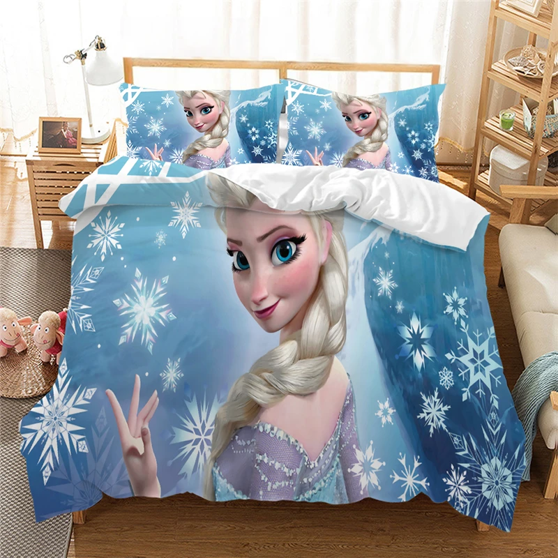 Disney Set Posteljine Anna Elsa Kraljica King Size Frozen2 Set Posteljine Za Djecu Deka Za Djevojčice Jastučnice Deka Posteljinu Setovi