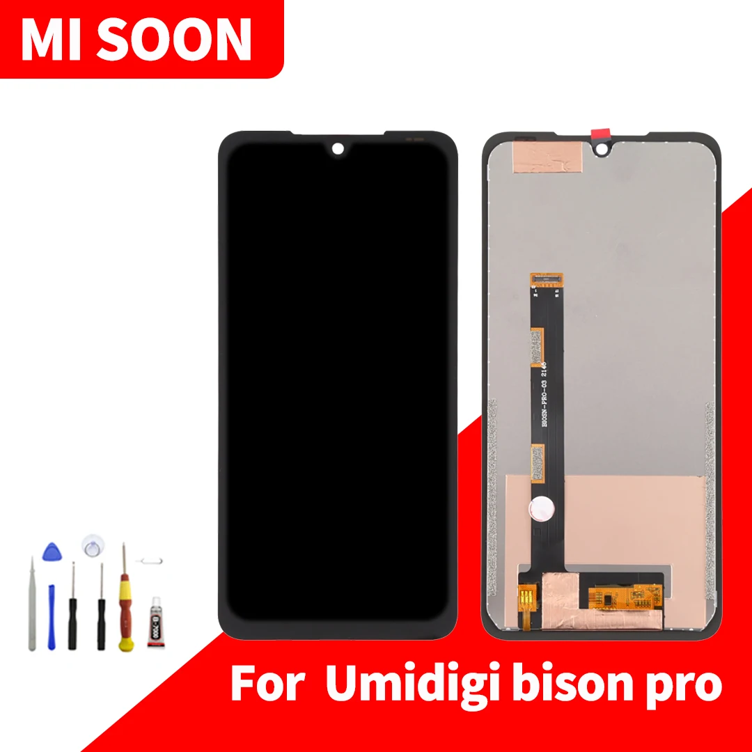 Za Umidigi bison Pro LCD zaslon osjetljiv Na Dodir Digitalizator Sklop Za Umidigi bison PRO LCD zaslon 100% Muški Novi LCD zaslon
